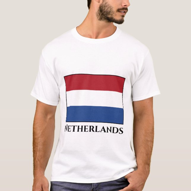 Niederländische Flagge T-Shirt (Vorderseite)