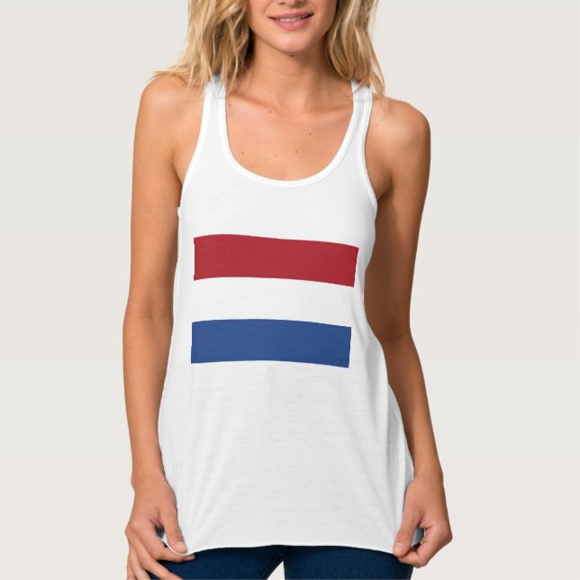 Niederländische Flagge Tank Top (Vorderseite)