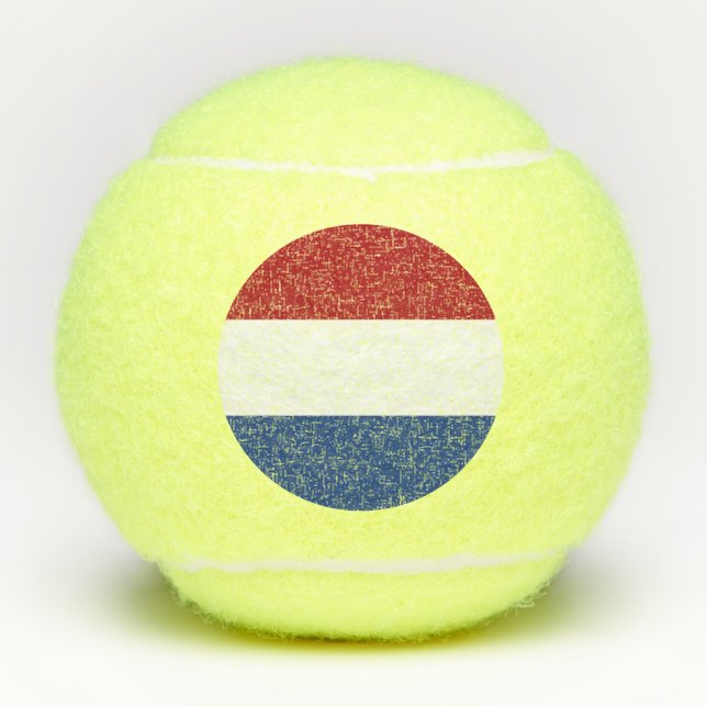 Niederländische Flagge Tennisbälle (Vorderseite)