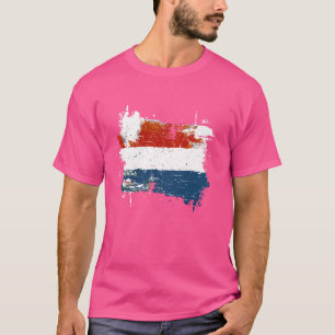 Niederländische Flagge - Vintag Niederlande T-Shirt