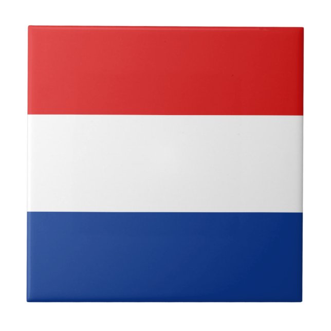 Niederländische Flaggen-Keramik-Fliese Fliese (Vorderseite)
