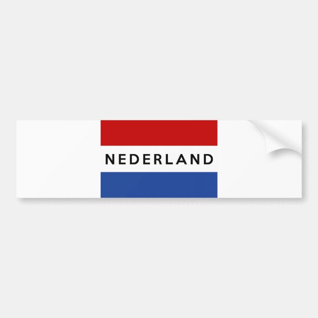 niederländische Flaggenland nederland Autoaufkleber (Vorne)