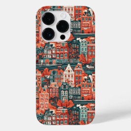 Niederländische Häuser Muster Case-Mate iPhone 14 Pro Hülle