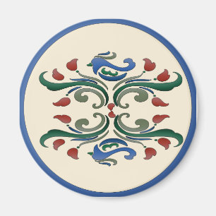 Niederländische Hexe-Zeichen-Vögel Magnet