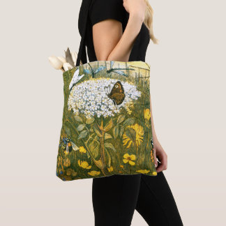 Niederländische Jugendstil-Wildblumen, Schmetterli Tasche