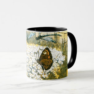 Niederländische Jugendstil-Wildblumen, Schmetterli Tasse