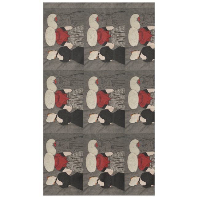Niederländische Ladys in traditioneller Kleidung - Tischdecke (Vorderseite)