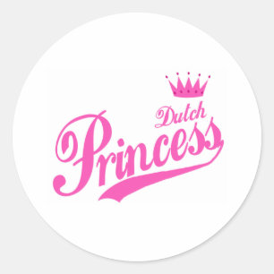Niederländische Prinzessin Runder Aufkleber