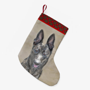 Niederländische Schäferhund-Malerei - Süße origine Kleiner Weihnachtsstrumpf