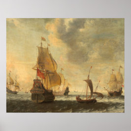 Niederländische Schiffe - Adriaensz Bellevois Kuns Poster