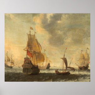 Niederländische Schiffe - Adriaensz Bellevois Kuns Poster