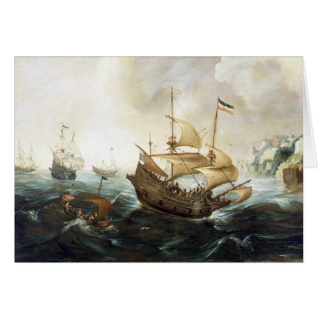 Niederländische Schiffe in den 1600ern (Vorderseite (Horizontal))