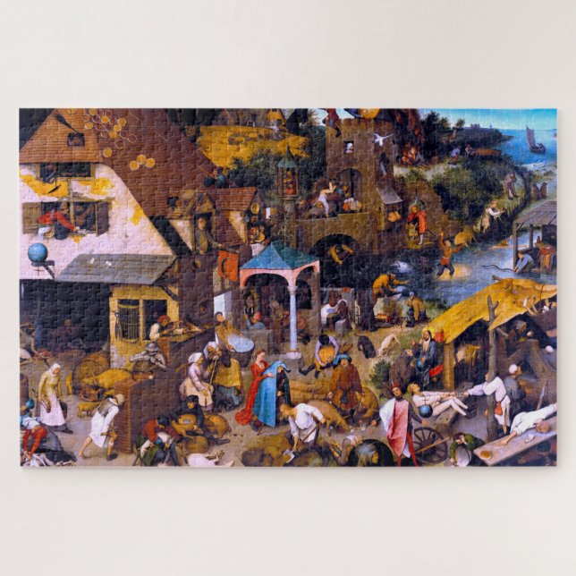 niederländische Sprichwörter, Pieter Bruegel der Ä (Horizontal)