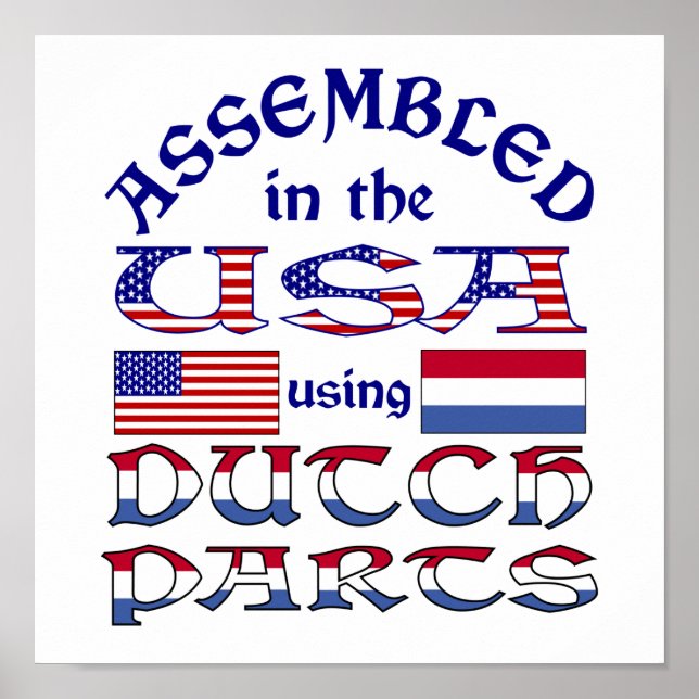 Niederländische Teile Poster (Vorne)