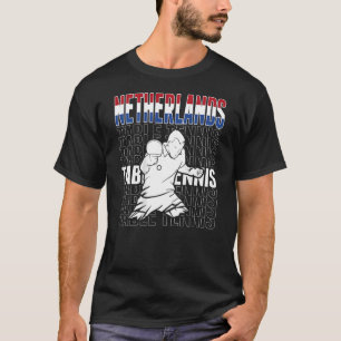 Niederländische Tischtennis unterstützen niederlän T-Shirt
