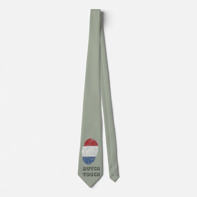 Niederländische Touchfingerabdruckflagge Krawatte (Vorderseite)