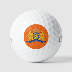 Niederländische Wappen auf Orange css gbt Golfball