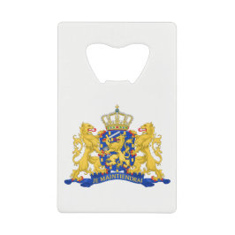 Niederländische Wappen auf Tragwerk Geldbeutel Flaschenöffner