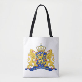 Niederländische Wappen auf weißem Grund Tasche