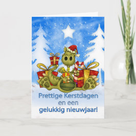 Niederländische Weihnachtskarte - niedlicher Feiertagskarte