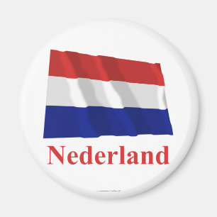 Niederländische wellenartig bewegende Flagge mit Magnet
