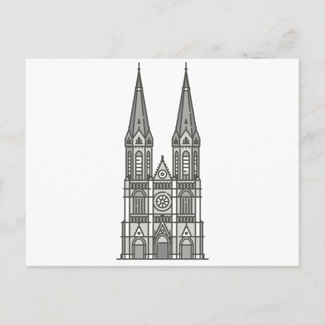 Niederländische WeltSehenswürdigkeit Heuvelse kerk Postkarte (Vorderseite)