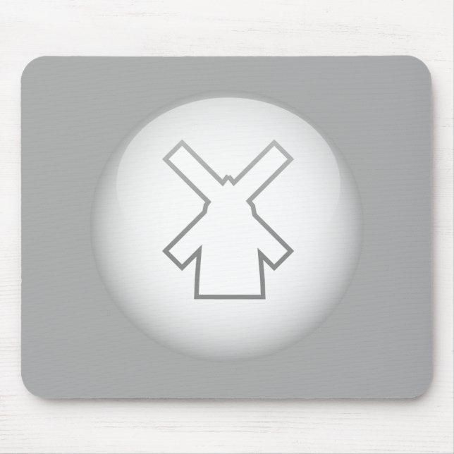 Niederländische Windmühle Mousepad (Vorne)