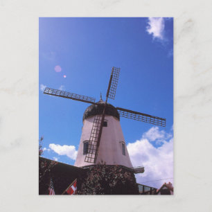 Niederländische Windmühle, Solvang CA Postkarte