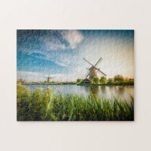 Niederländische Windmühlen | Rotterdam, Holland, F