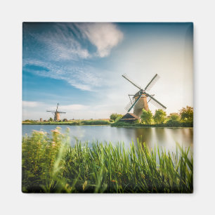 Niederländische Windmühlen   Rotterdam, Holland, Magnet