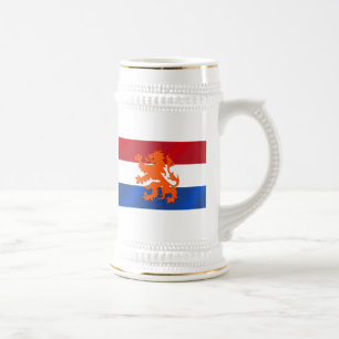 Niederländische zügellose die Löwe Bierglas