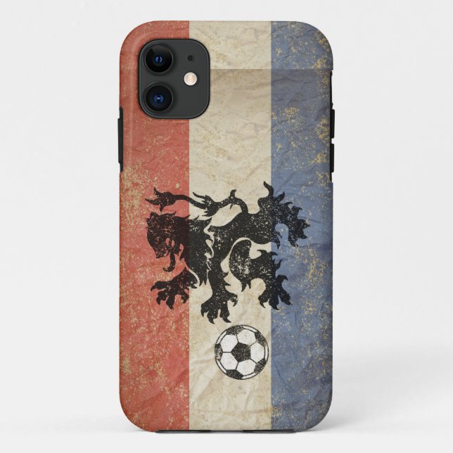 Niederländischer Fußball Case-Mate iPhone Hülle (Rückseite)