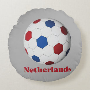 Niederländischer Fußball Rundes Kissen
