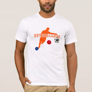 Niederländischer Fußballspieler-Fußballgang T-Shirt