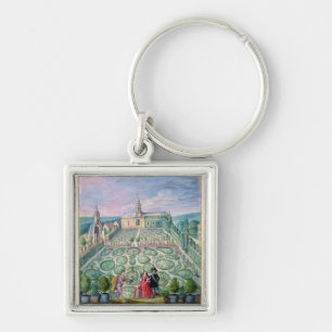Niederländischer Garten, 1650 (w/c auf Papier) Schlüsselanhänger