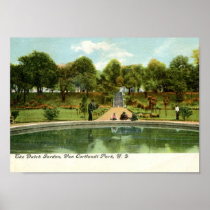 Niederländischer Garten, Van Cortlandt Park, NY Poster