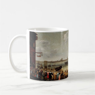 Niederländischer Hafen in der Nähe der Stadt Brill Kaffeetasse