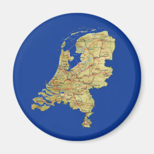 Niederländischer Karten-Magnet Magnet