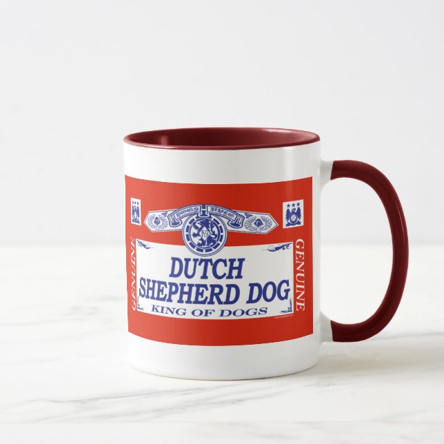 Niederländischer Schäfer-Hund Tasse (Rechts)