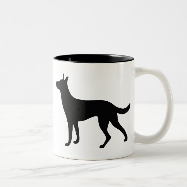 Niederländischer Schäfer Zweifarbige Tasse (Rechts)