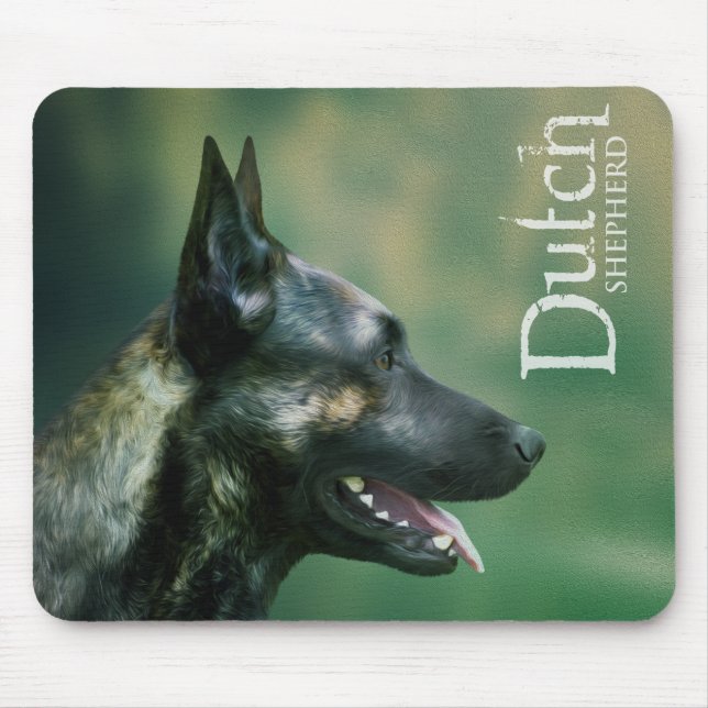 Niederländischer Schäferhund - Dutchie - Hollandse Mousepad (Vorne)