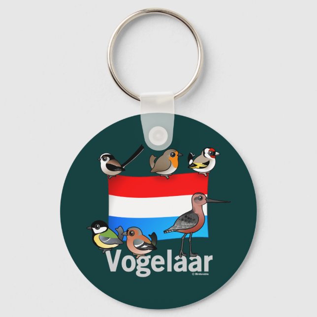 Niederländischer Vogelbeobachter: Vogelaar Schlüsselanhänger (Vorderseite)