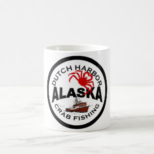 Niederländisches Hafen-Krabben-Fischen Kaffeetasse
