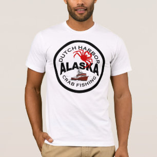 Niederländisches Hafen-Krabben-Fischen T-Shirt