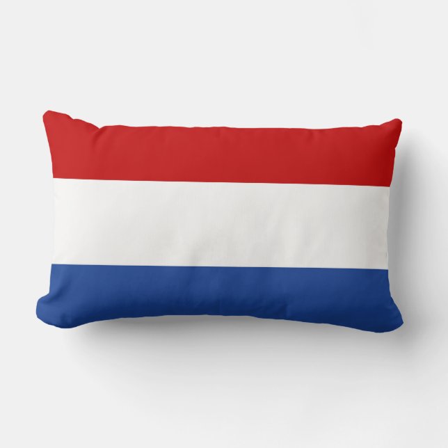 niederländisches Landesflaggekissen Hollands Lendenkissen (Vorderseite)