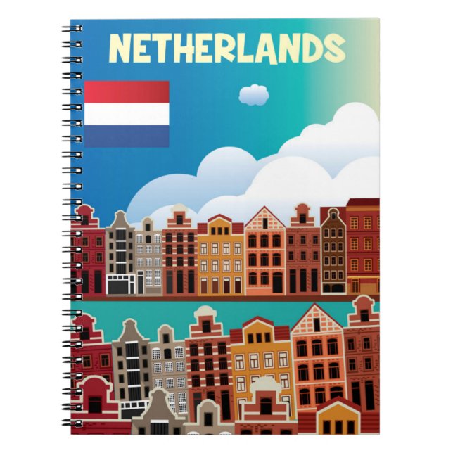 Niederländisches Reise-Plakat Notizblock (Vorderseite)