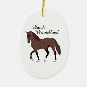 NIEDERLÄNDISCHES WARMBLOOD KERAMIK ORNAMENT