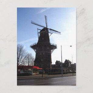 Niederländisches Windmühle Postkarte