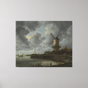 Niederländisches Windmühle Wijk bij Duustede, Leinwanddruck
