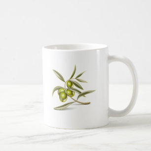 Niederlassung der grünen Oliven Kaffeetasse